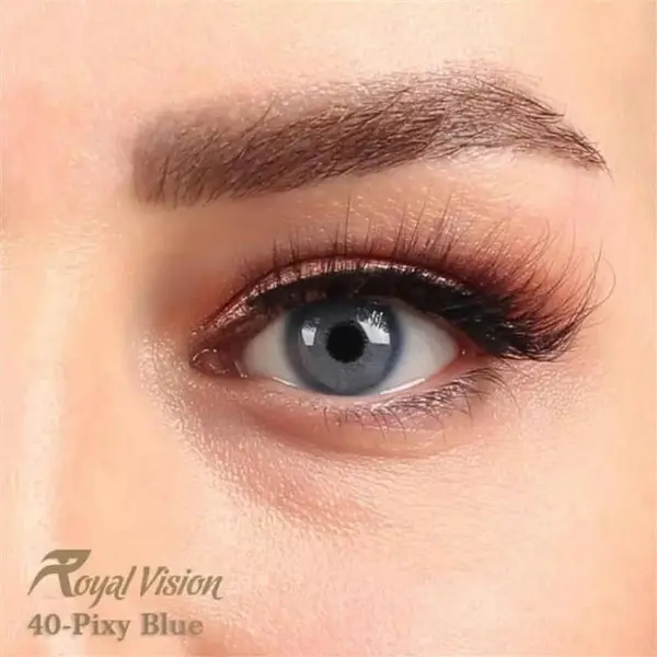 لنز رویال ویژن کد 40 Royal Vision Royal Vision sensual beauty lenses Pixy Blue - 6