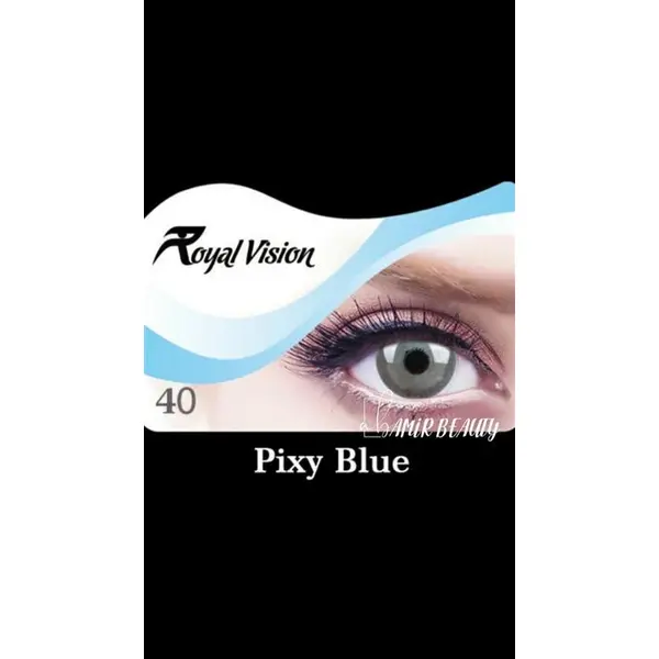 لنز رویال ویژن کد 40 Royal Vision Royal Vision sensual beauty lenses Pixy Blue - 5