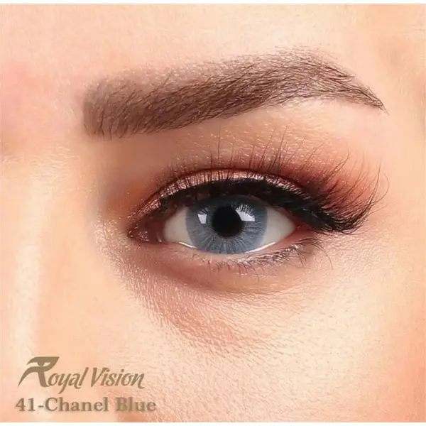 لنز رویال ویژن کد 41  Royal Vision Royal Vision sensual beauty lenses Chanel Blue - 6