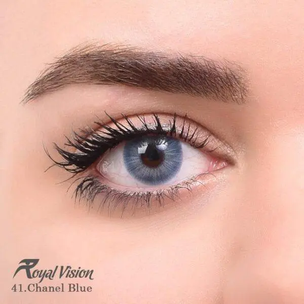 لنز رویال ویژن کد 41  Royal Vision Royal Vision sensual beauty lenses Chanel Blue - 4
