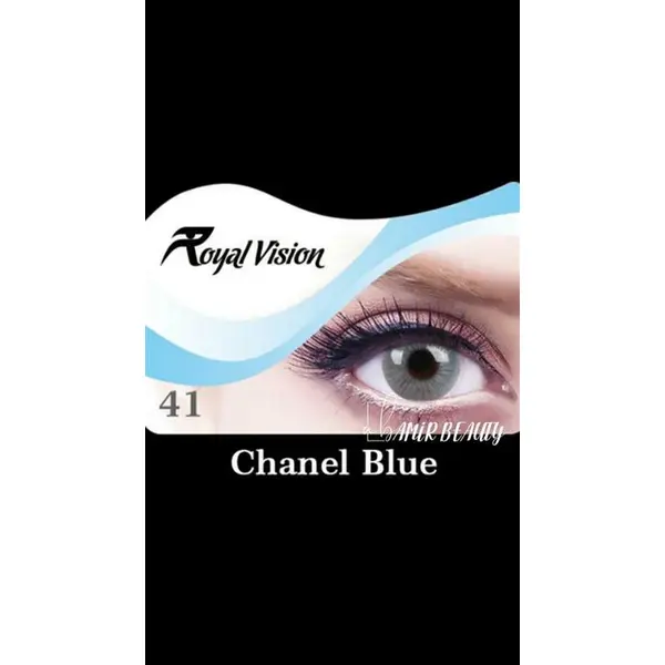 لنز رویال ویژن کد 41  Royal Vision Royal Vision sensual beauty lenses Chanel Blue - 5