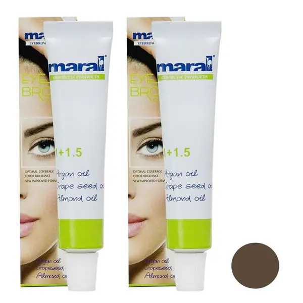رنگ ابرو مارال شماره 5 قهوه ای روشن حجم 15 میلی لیتر - 4