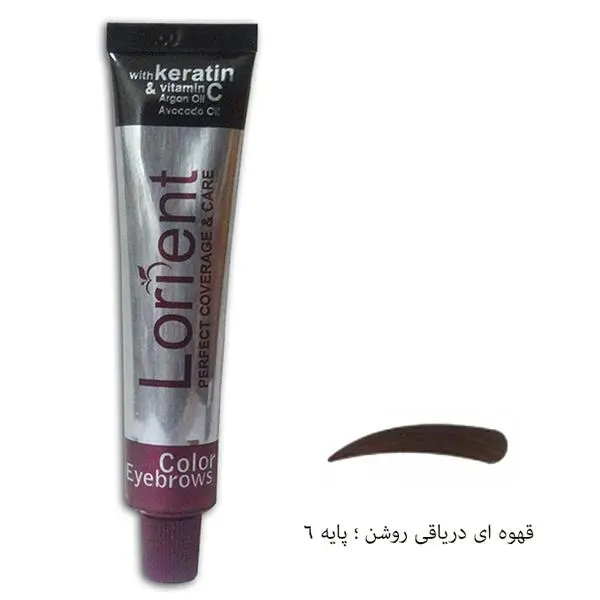 رنگ ابرو لورینت سری دریاقی رنگ قهوه ای دریاقی روشن شماره 6 - 5