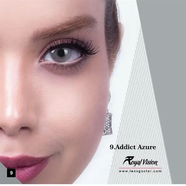 لنز چشم رویال ویژن شماره 9 مدل  addict azure - 5