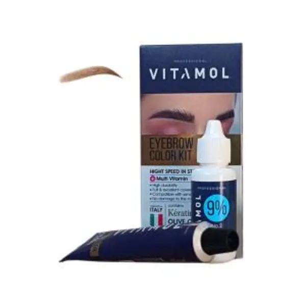 کیت رنگ ابرو ویتامول شماره B3 حجم 30 میلی لیتر رنگ بلوند خیلی روشن - 2