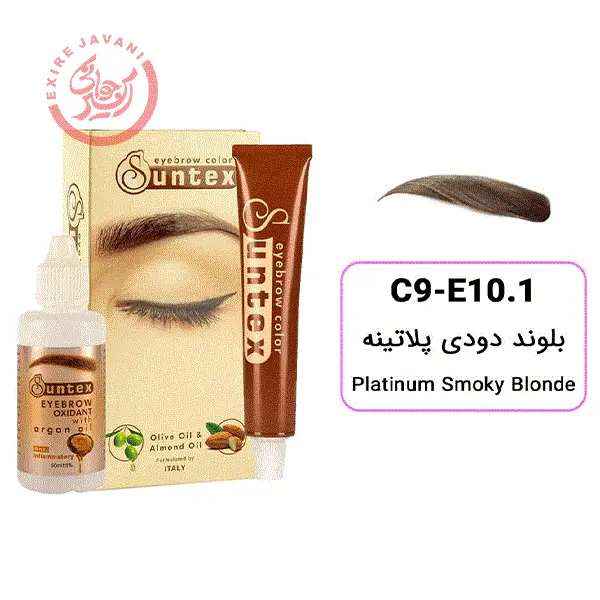 کیت رنگ ابرو سانتکس شماره C9-E10.1  رنگ بلوند دودی پلاتینه - 3