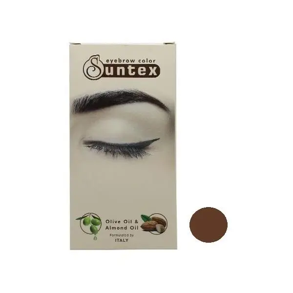 کیت رنگ ابرو سانتکس شماره CH5-E6.8 حجم 30 میلی لیتر رنگ بلوند شکلاتی تیره - 2