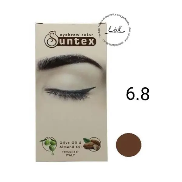 کیت رنگ ابرو سانتکس شماره CH5-E6.8 حجم 30 میلی لیتر رنگ بلوند شکلاتی تیره - 6
