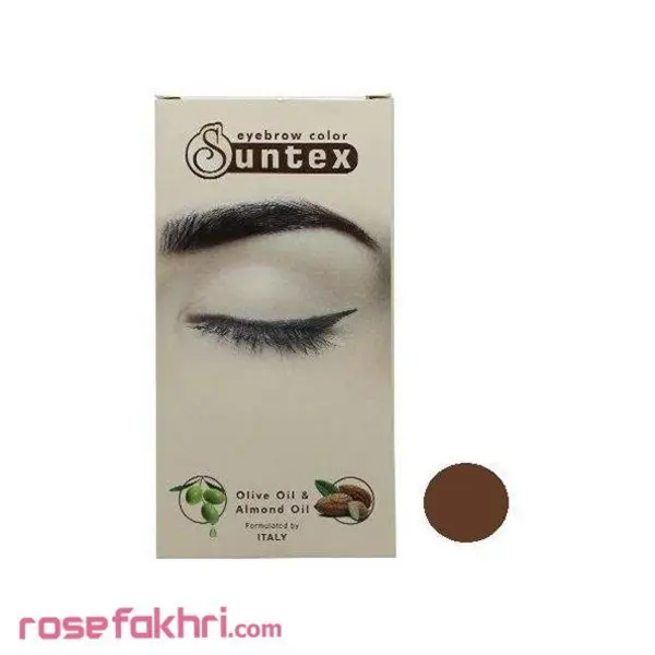 کیت رنگ ابرو سانتکس شماره CH5-E6.8 حجم 30 میلی لیتر رنگ بلوند شکلاتی تیره - 5