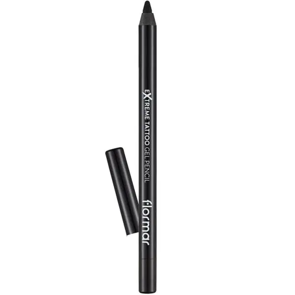 مداد چشم ژله ای ضد آب فلورمار Flormar مدل Extreme tattoo Gel Pencil شماره 06 رنگ Onyx - 5