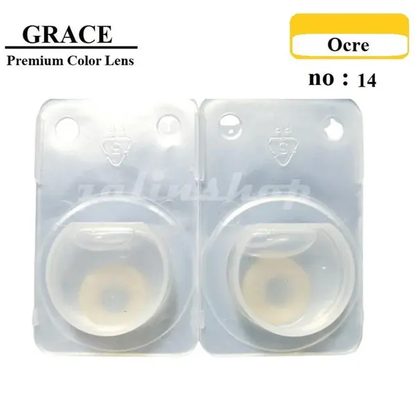 لنز رنگی هرا گریس شماره  Hera Grace Soft Contact Lens Delicious Honey 14 - 6
