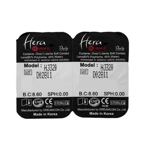 لنز رنگی هرا گریس شماره  Hera Grace Soft Contact Lens Delicious Honey 14 - 2
