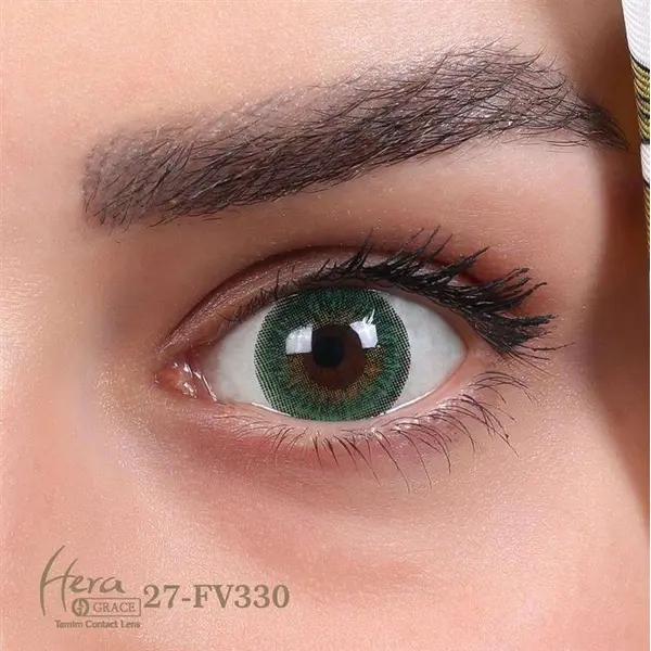 لنز رنگی هرا گریس شماره  Hera Grace Soft Contact Lens Romantic Blue 27 - 6