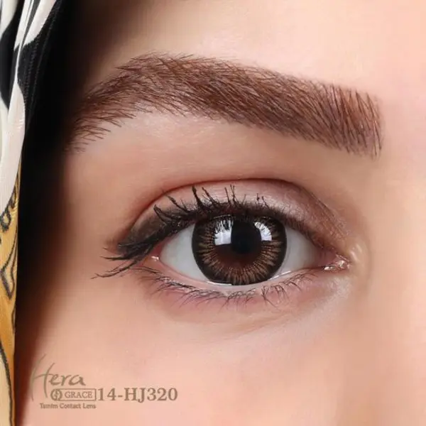 لنز رنگی هرا گریس شماره  Hera Grace Soft Contact Lens Delicious Honey 14 - 4