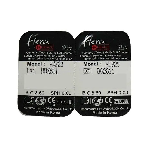 لنز رنگی هرا گریس شماره  Hera Grace Soft Contact Lens Maroon 16 - 2