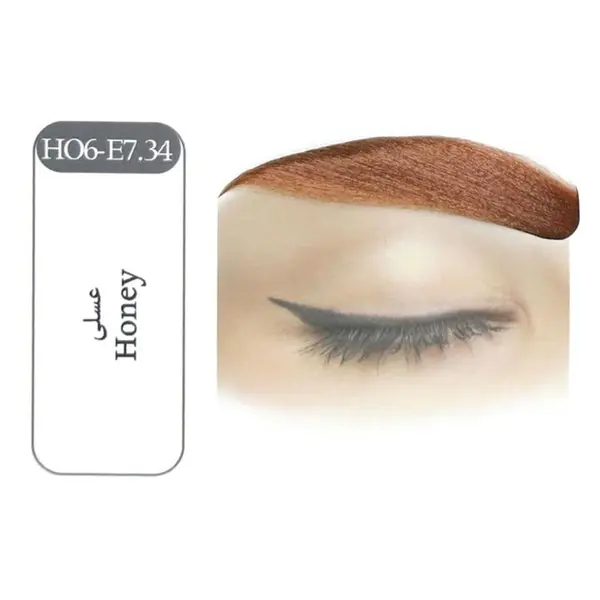 کیت رنگ ابرو سانتکس شماره HO6-E7.34 حجم 30 میلی لیتر رنگ عسلی - 5