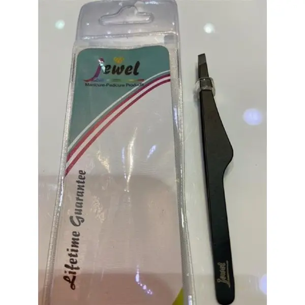 موچین ابرو انبری تفنگی مشکی جول jewel کد GT_246 - 3
