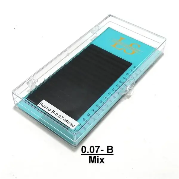 پالت مژه لش سکرت Lash Secret سایز Mix فر B ضخامت 0.7 - 2