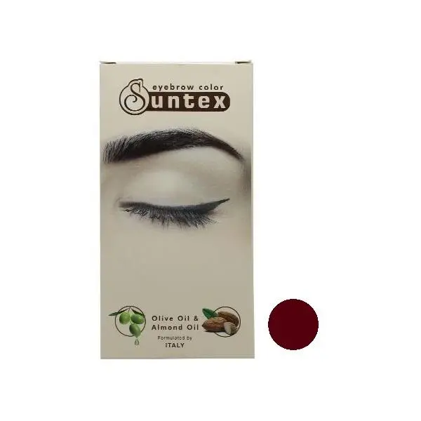 کیت رنگ ابرو سانتکس شماره MCH6-E7.58 حجم 30 میلی لیتر رنگ ماهگونی شکلاتی - 2