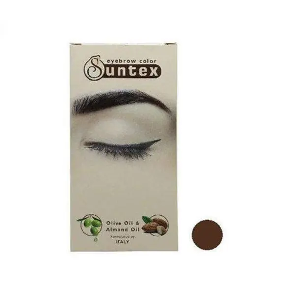 کیت رنگ ابرو سانتکس شماره N4-E5 حجم 30 میلی لیتر رنگ قهوه ای روشن - 5