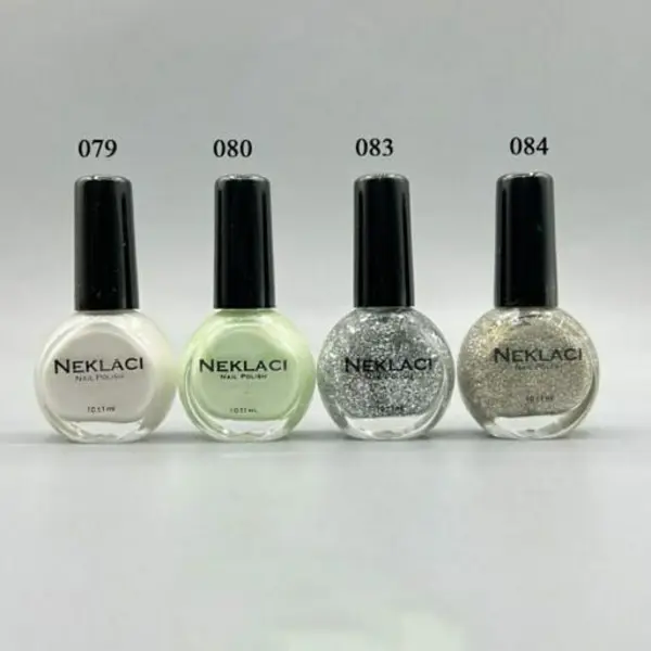 لاک ناخن NEKLACI نکلاسی  شماره های سری  اکلیلی صدفی 079 - 080 -  081 - 082 - 083 - 084 - 2