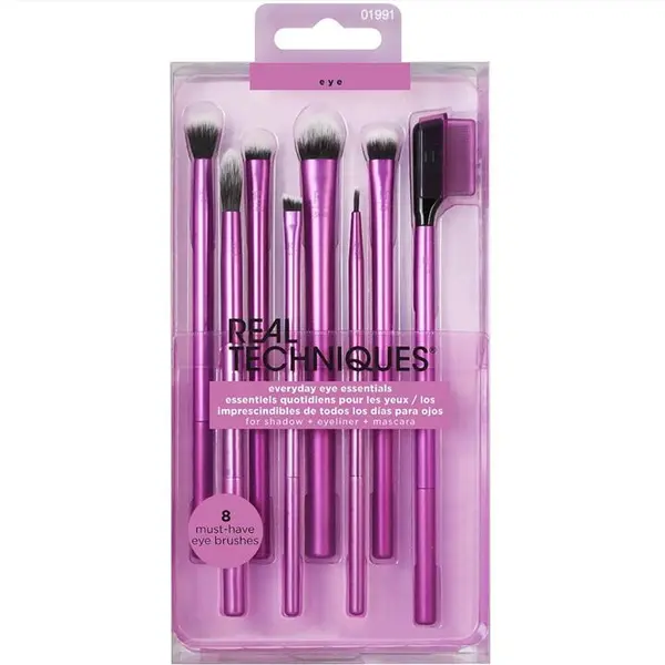 ست ۸ عددی براش آرایش چشم ریل تکنیکس مدل اِوری دِی آی اِسنشِلز  Real Techniques Everyday Eye Essentials Makeup Brush Set, 8 PCS - 4