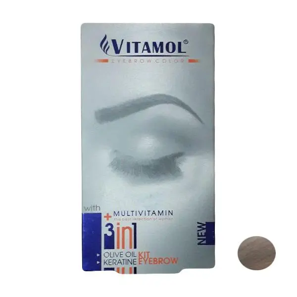 کیت رنگ ابرو ویتامول شماره S1 شنی متوسط medium sandy حجم 30 میلی لیتر - 2