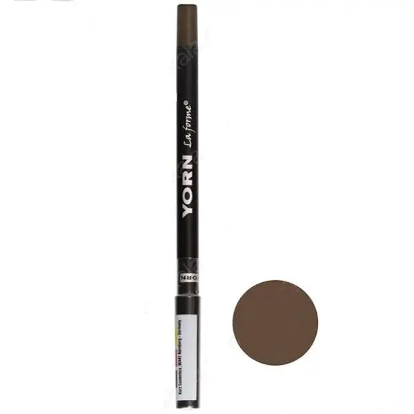 مداد چشم رنگی یورن شماره ۱۱ رنگ قهوه ای  YORN Eyeliner Pencil 11 - 2