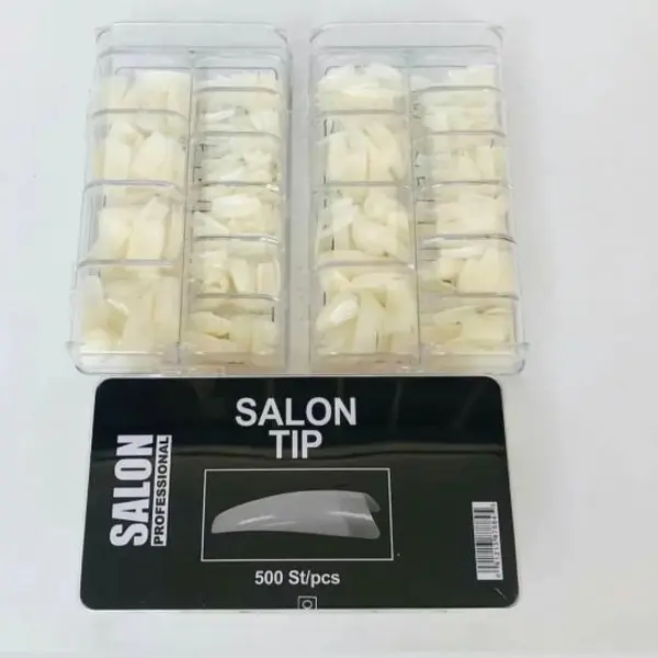 تیپ ناخن طبیعی 500 عددی سالن SALON هولوگرام دار - 6