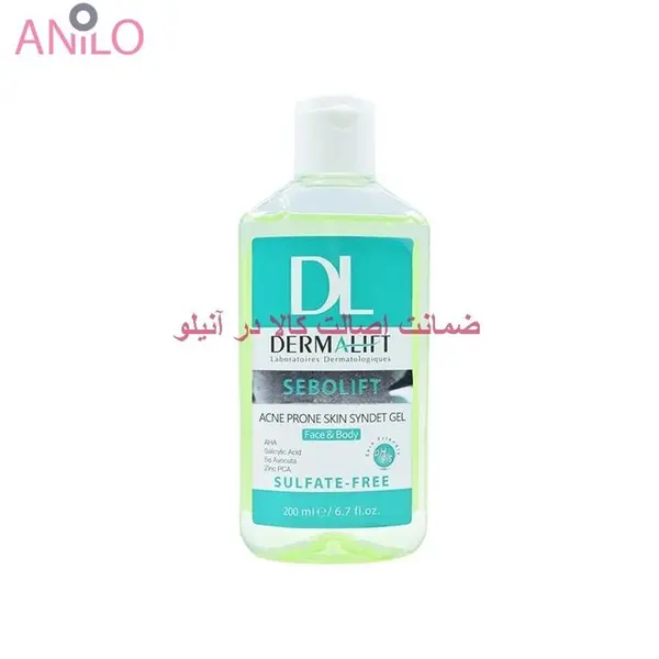 ژل شستشو غیرصابونی پوست چرب و جوشدارسبولیفت درمالیفت 200میلی لیتر - 4