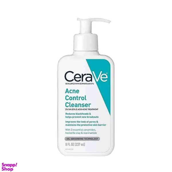 ژل شستشو صورت سراوی مدل Acne ControI حجم 237 میلی لیتر