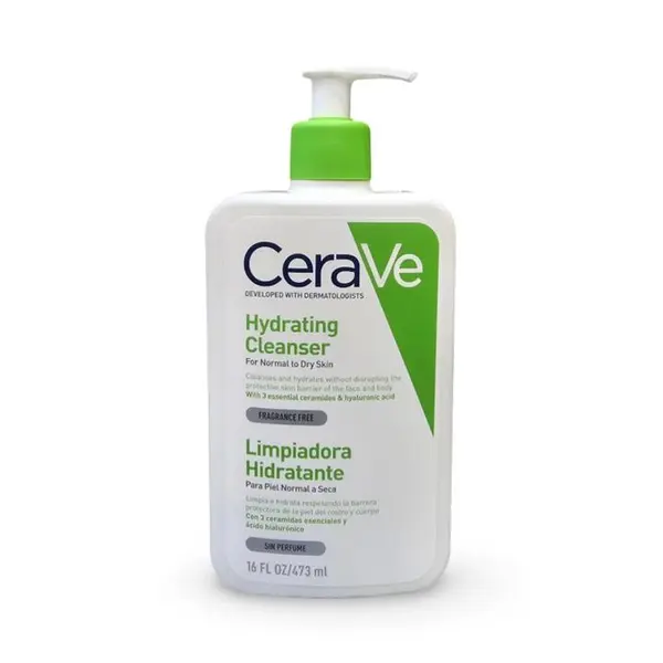 ژل شستشو و آبرسان قوی سراوی CeraVe حجم 437 میل | مخصوص پوست نرمال و خشک