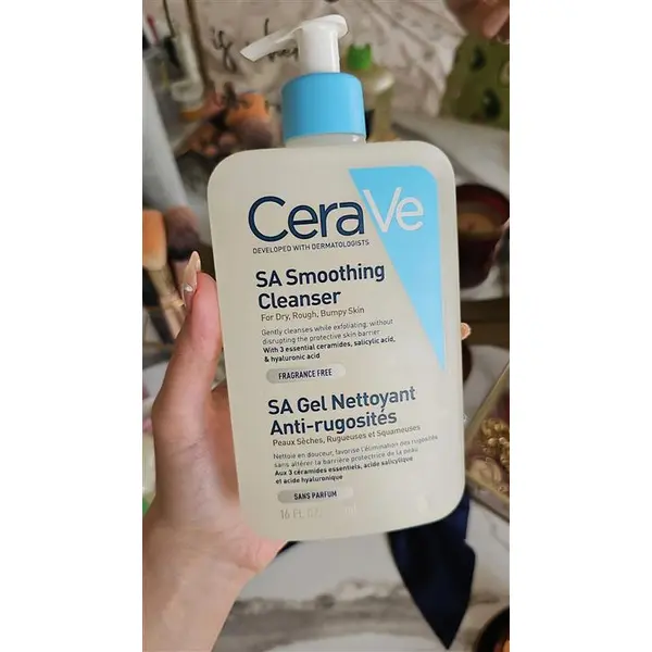 ژل شستشوی صورت سالسیلیک اسید سراوی حجم ۴۷۳میل Cerave SA Smoothing Cleanser - 6