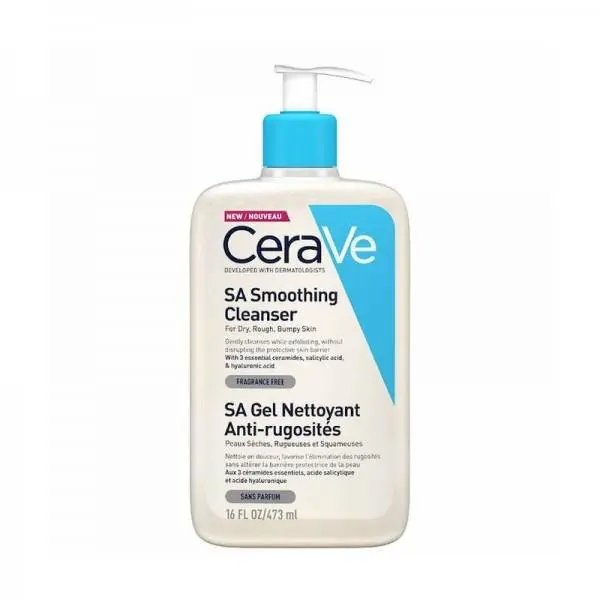 ژل شستشوی صورت سالسیلیک اسید سراوی حجم ۴۷۳میل Cerave SA Smoothing Cleanser - 4