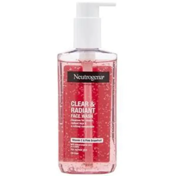 ژل شستشو صورت نوتروژینا مدل clear and radiant حجم 200 میلی لیتر