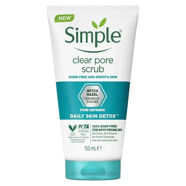 اسکراب پاک کننده منافذ سیمپل ۱۵۰ میل مدل Daily Skin Detox Clear Pore Scrub - 2