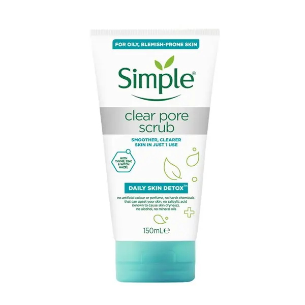 اسکراب پاک کننده منافذ سیمپل ۱۵۰ میل مدل Daily Skin Detox Clear Pore Scrub - 3