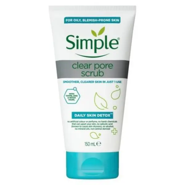 اسکراب پاک کننده منافذ سیمپل ۱۵۰ میل مدل Daily Skin Detox Clear Pore Scrub - 4