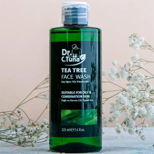 ژل شستشوی صورت پوست چرب دکتر سی تونا فارماسی درخت چای  تی تری dr.c.tuna tea treeحجم 100ml - 4