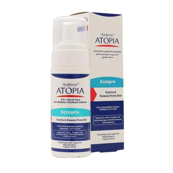 فوم شوینده ملایم صورت و اطراف چشم آتوپیا آردن مدل Eczopro 150 میلی لیتر