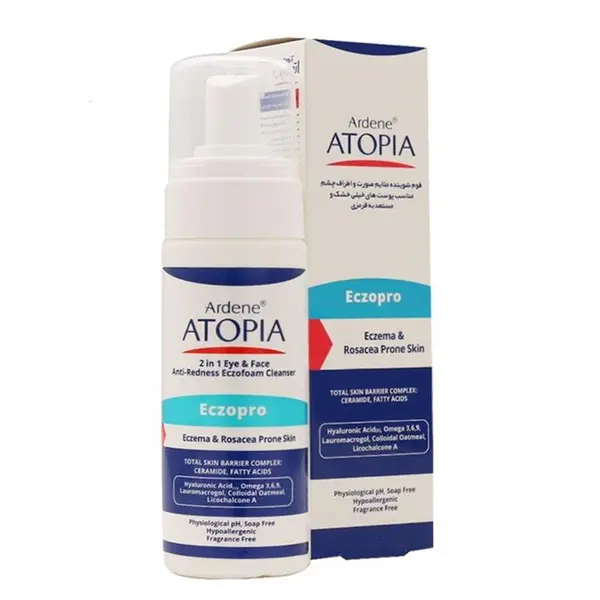 فوم شوینده ملایم صورت و اطراف چشم آتوپیا آردن مدل Eczopro 150 میلی لیتر - 3
