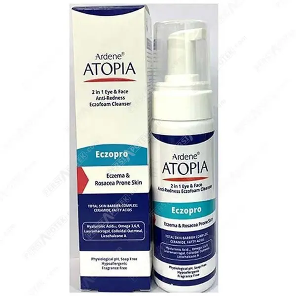 فوم شوینده ملایم صورت و اطراف چشم آتوپیا آردن مدل Eczopro 150 میلی لیتر - 4
