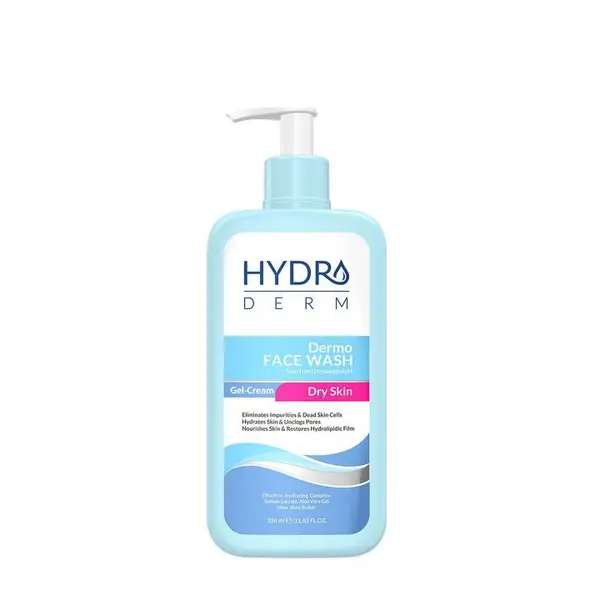 ژل شستشو صورت هیدرودرم Hydroderm مدل Dermo Face Wash حجم 350 میلی لیتر