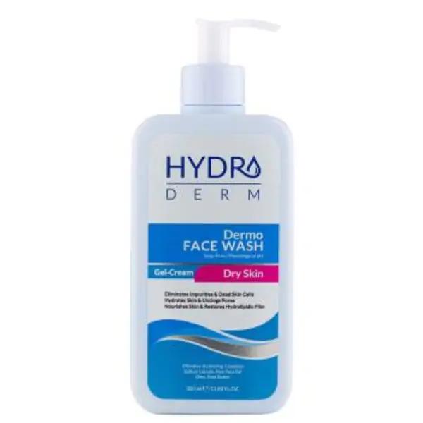 ژل شستشو صورت هیدرودرم Hydroderm مدل Dermo Face Wash حجم 350 میلی لیتر