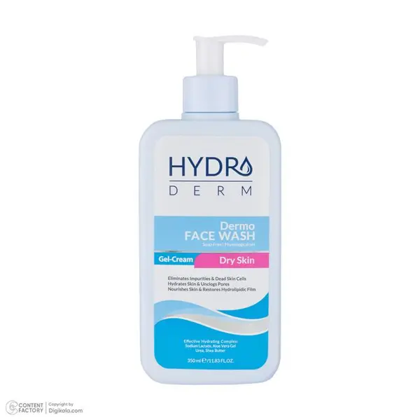 ژل شستشو صورت هیدرودرم Hydroderm مدل Dermo Face Wash حجم 350 میلی لیتر - 6