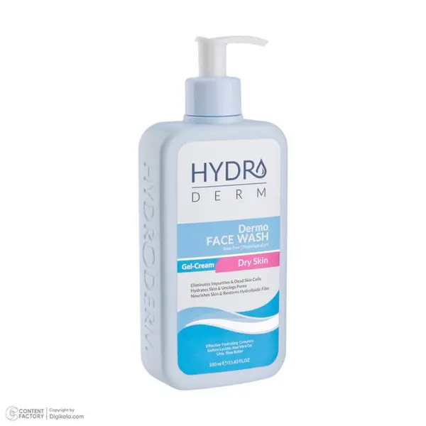 ژل شستشو صورت هیدرودرم Hydroderm مدل Dermo Face Wash حجم 350 میلی لیتر - 5