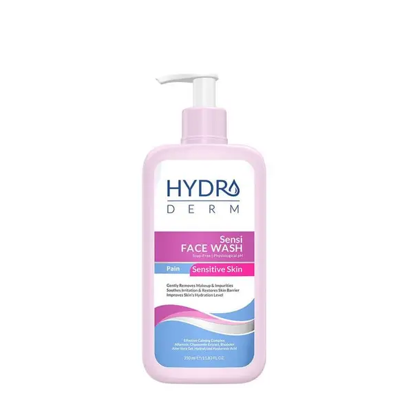 ژل شستشو صورت هیدرودرم Hydroderm  مدل Sensi Face Wash حجم 350 میلی لیتر