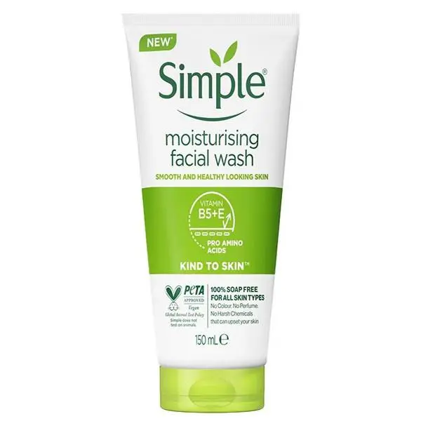 ژل شستشوی صورت سیمپل مدل Moisturising حجم 150 میلی لیتر - 2