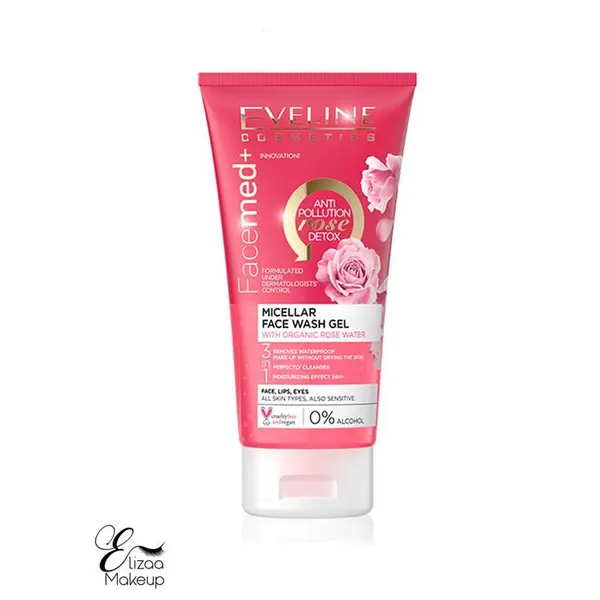 ژل شستشو صورت اولاین مدل Organic Rose Water حجم 150 میلی لیتر