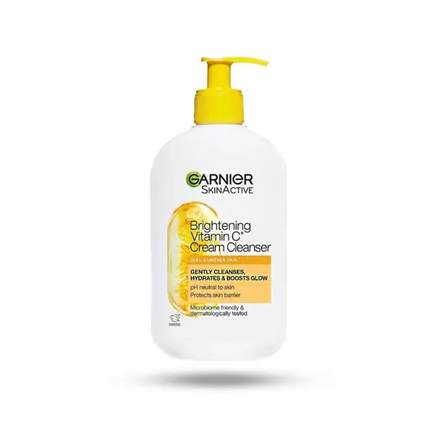 شوینده کرمی صورت گارنیر سری Skin Naturals مدل Garnier Brightening Cream Cleanser Vitamin C روشن کننده و مغذی پوست ،بدون سولفات حجم 250 میل - 3